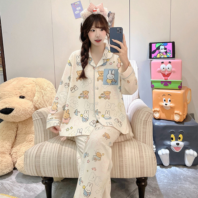 儿童长袖女童睡衣冬卡通动漫纯棉女孩春秋季小朋友十四岁潮家居服
