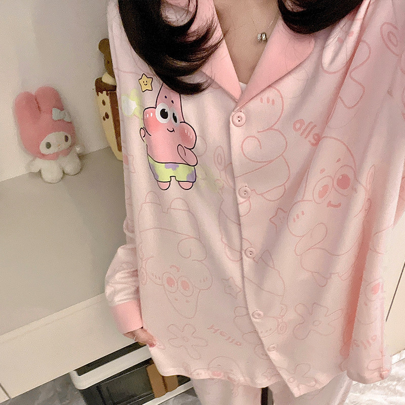 五岁潮好看的新款冬天睡衣春秋季纯棉儿童套头女童长袖女孩家居服