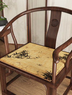 新中式茶室茶桌椅子坐垫实木茶椅海绵椅垫沙发垫子太师椅圈椅座垫