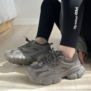 透气轻便运动 显脚小百搭休闲鞋 进口炸街复古老爹鞋 女2025年春季