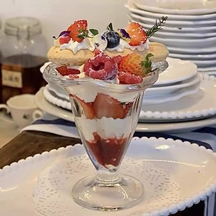 进口2025网红巴菲杯蛋糕杯玻璃杯甜品创意冰淇淋碗奶昔杯水果布丁