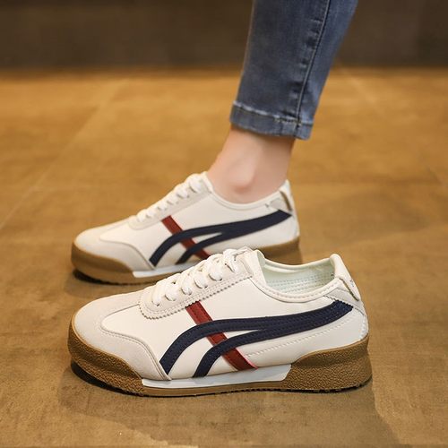 进口华夫阿干鞋女2025年爆款板鞋复古德训鞋女休闲小白鞋运动平