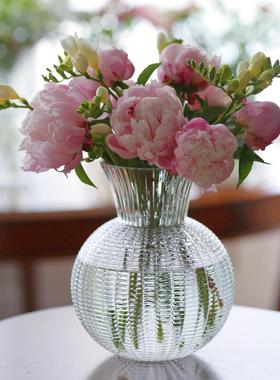 进口现货包邮Sleepwalker百搭款简约透明玻璃花瓶 花器插花