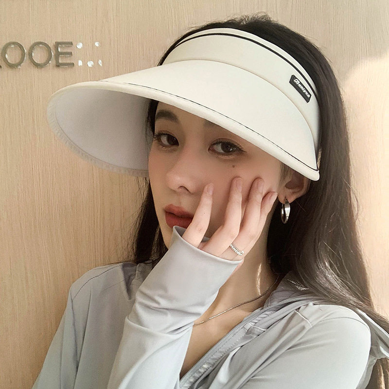 夏季防晒帽女款骑车遮阳帽运动大帽檐帽子可爱时尚防晒渔夫