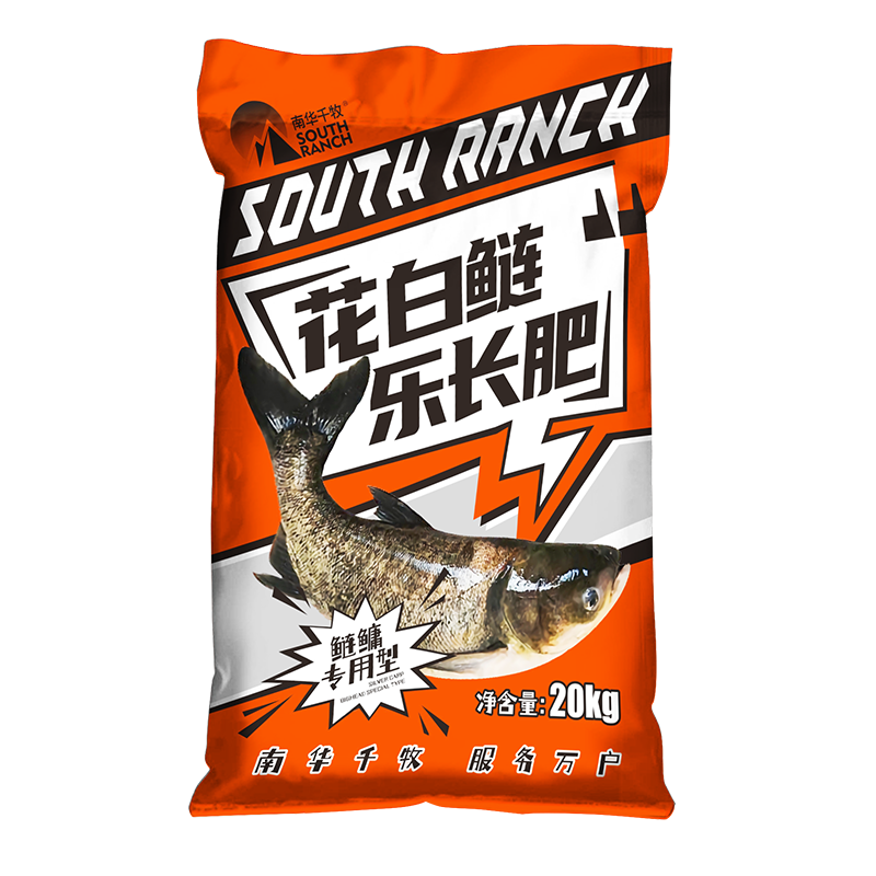 南华千牧花白鲢速长肥白鲢花鲢专用肥水王诱食剂速长肽大头鱼饲料