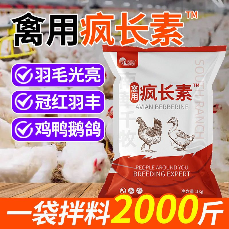 南华千牧禽用疯长素鸡鸭鹅鹌鹑肉鸽用肥育催宝专用生长饲料添加剂