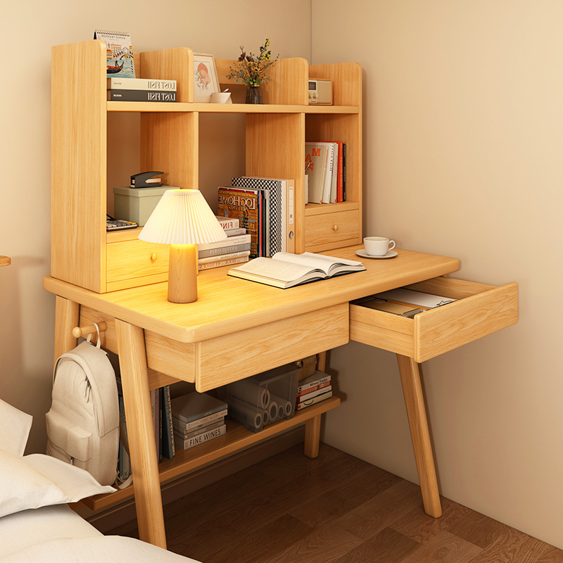 书桌一体小型书架学生家