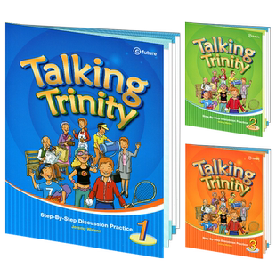 原装进口6-12岁少儿英语高阶口语训练教材 talking trinity 1-3册全麦克森圣三一口语专项教材小学英语高年级口语强化练习训练教材
