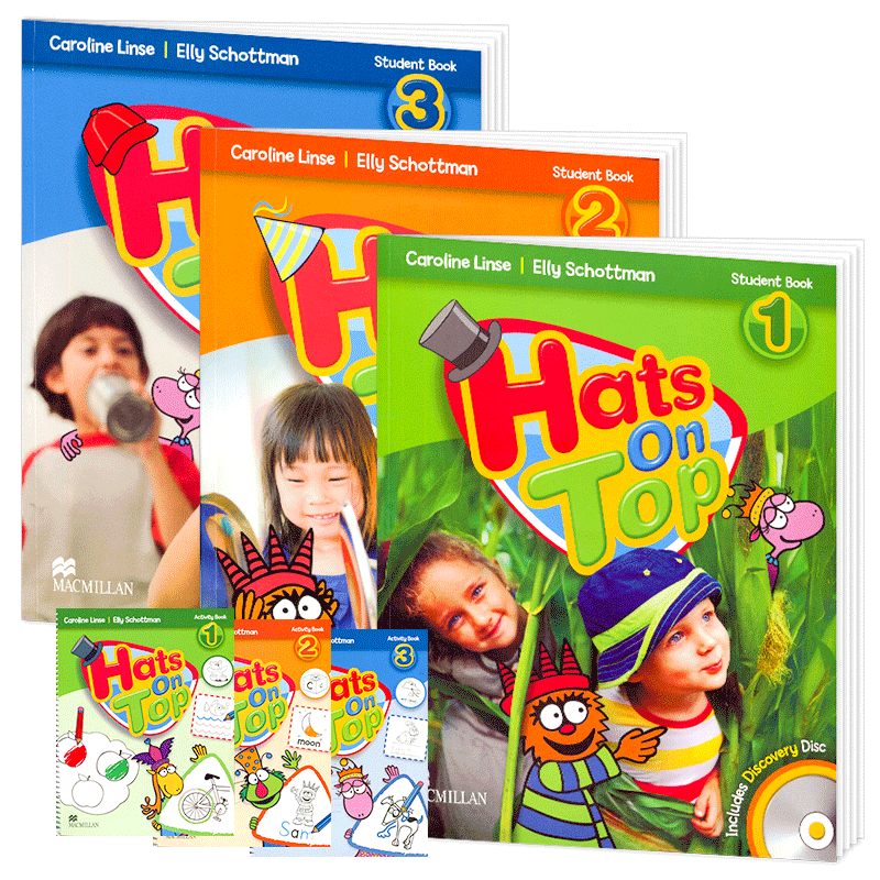 英国原版进口麦克米伦幼儿启蒙英语学习教材hats on top 托班小中大班幼儿园英文课本3-6岁宝宝入门零基础启蒙儿童 童书学生书套装