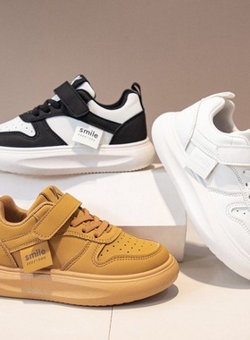 ABC DUSP官方正品儿童白色运动鞋男女童小白鞋学生板鞋白波鞋