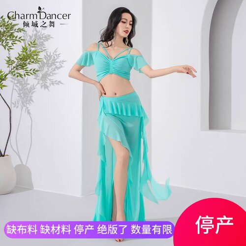 倾城之舞肚皮舞服装网纱练功套装