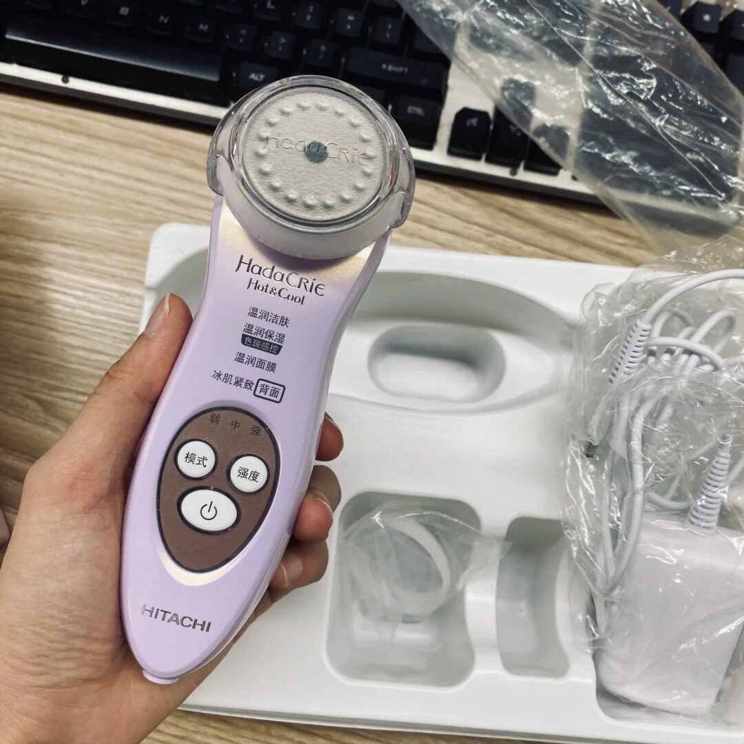 Hitachi日立光色斑感控离子美容仪家用面部导入按摩补水N59000