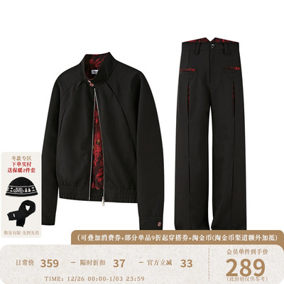 KREATE「浮影」分割活页定染油画天眼内里撞色哈灵顿老钱立领夹克