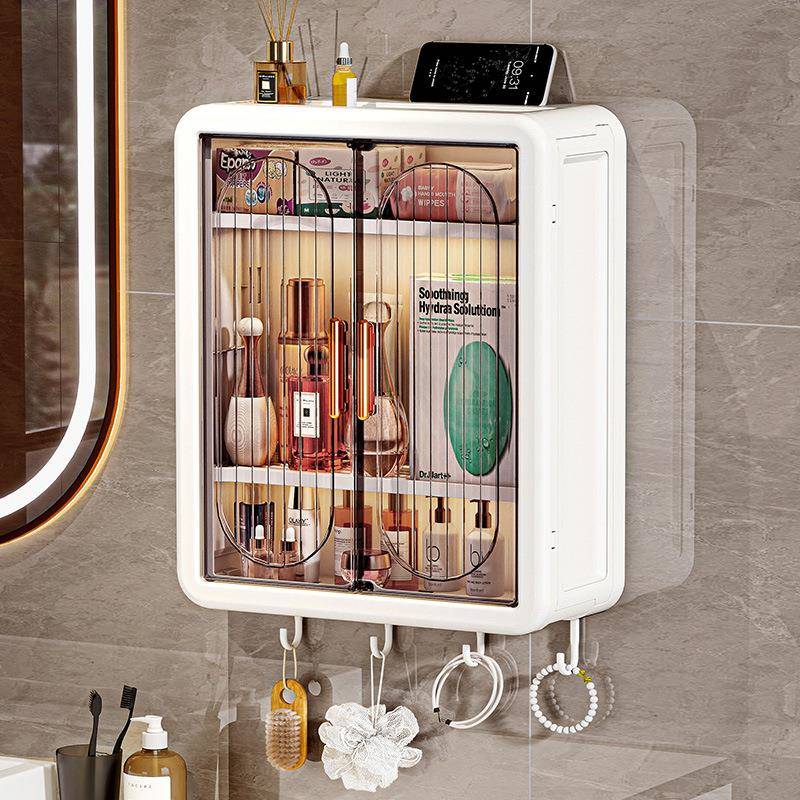 壁挂式收纳盒纸巾盒姨妈巾置物浴室壁柜卫生巾防水神器厕所抽纸盒