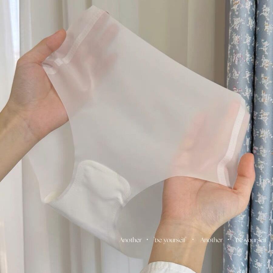 臀中底档抗菌三角裤内裤夏季超薄透气内裤裸感面膜提女超薄无痕冰