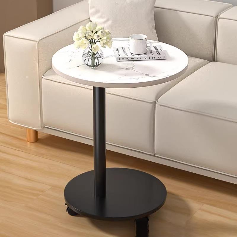 客厅客厅沙发边几床头边柜简约家C用小茶几可移动置物阳台小圆桌
