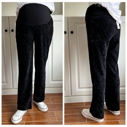 孕之彩秋装孕妇裤雪尼尔直筒裤