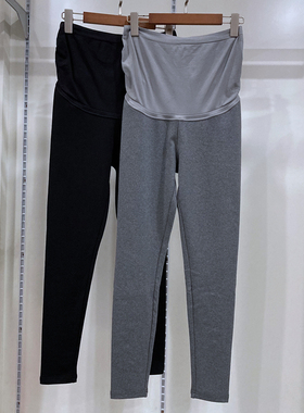 孕之彩孕妇打底裤厚棉孕妇小脚裤长裤无痕托腹裤YWK893001