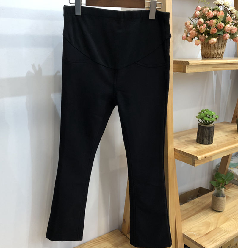 孕之彩小个子孕妇裤加绒喇叭裤