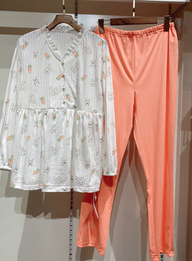 孕之彩春夏薄款孕产妇套头纯棉哺乳月子服睡衣家居服套YBT191221