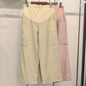 孕之彩春夏孕妇工装裤直筒裤天丝