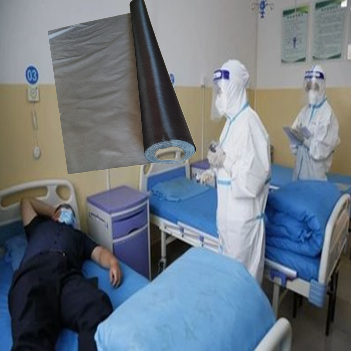 医院病房专用防紫外线布消毒灯杀菌隔离布病床放射科防护隔离屏蔽