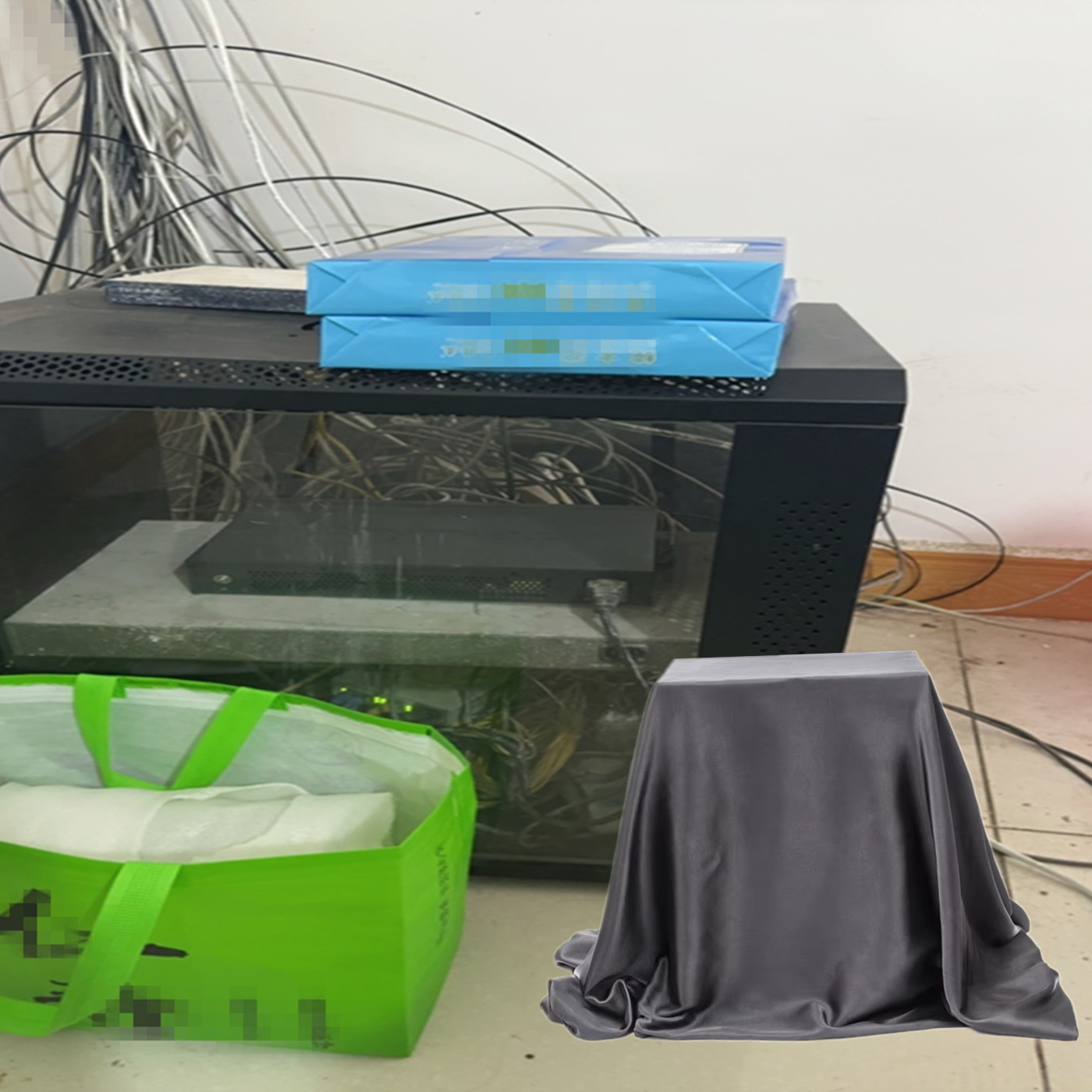 网络交换机专用防辐射布防路由器光猫弱机箱机柜电磁波伤害布加厚