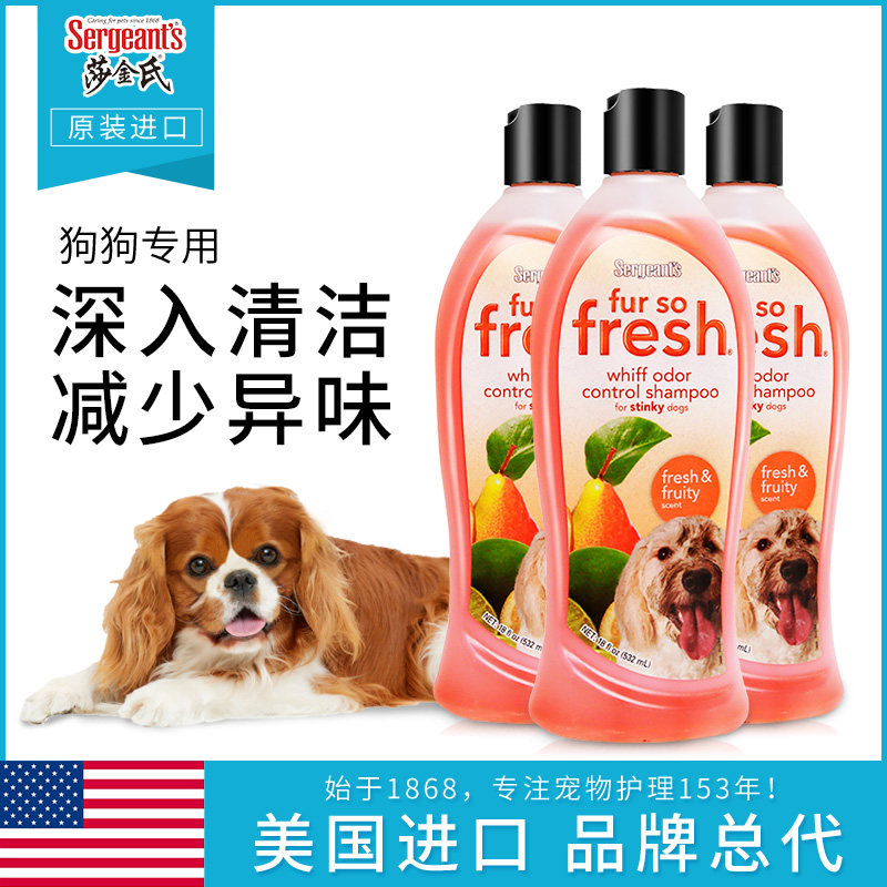 美国进口莎金氏犬用洁净沐浴露 比熊 柯基 泰迪 法斗洗澡香波
