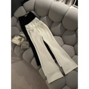 裤 熊熊屋 高腰显瘦女人味三色微喇西装 480g高克重 天生美腿