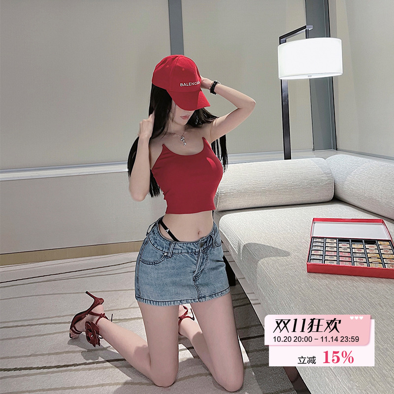 谁与争锋辣而不漏的牛仔半裙