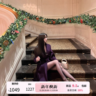 850g羊毛双面呢浴袍式 冷艳高贵御姐 大衣 高不可攀 熊熊屋