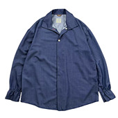 复古牛仔宽松外套 衬衫 明星款 纯色丹宁仿天丝垂感简约慵懒风薄款