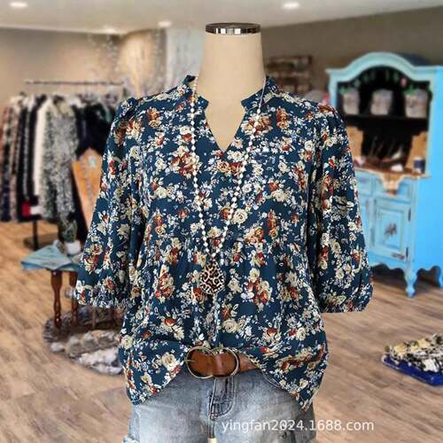 Plus Size Women's Fitted Split Dress Blue and Porcelain