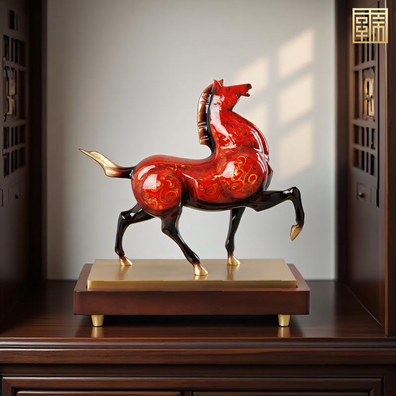 马到成功铜马摆件老板领导办公室书柜装饰工艺品公司乔迁开业礼物,家居饰品,装饰摆件,淘宝优惠券,粉丝福利购,淘宝优惠卷