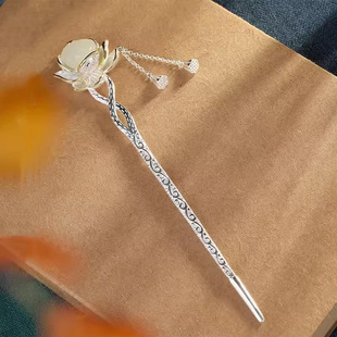 长相思杨紫同款中国民族复古风汉服旗袍配饰莲花发簪子发饰