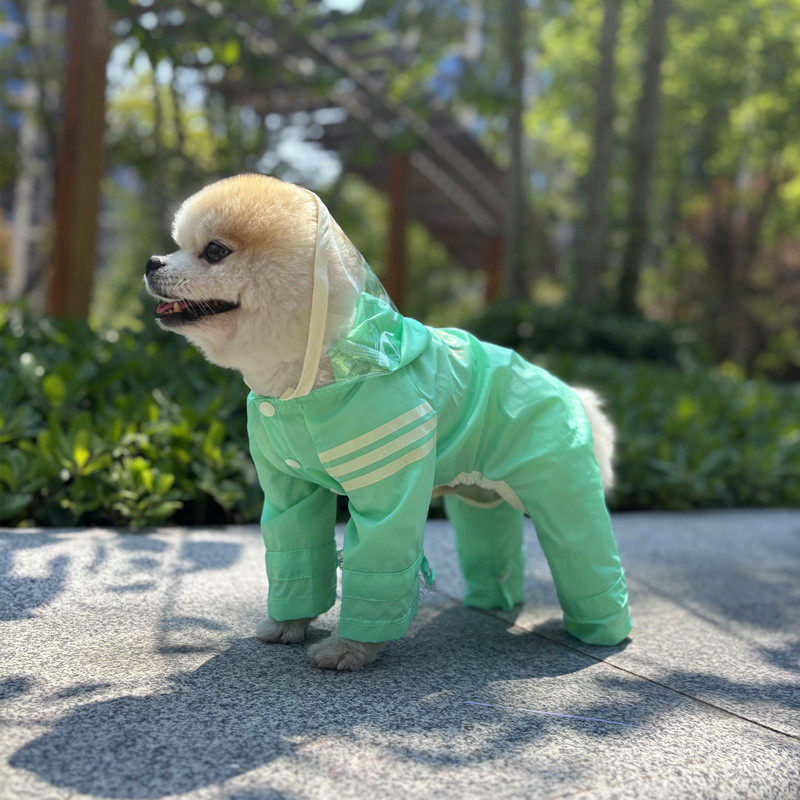 奇可家 chouchou丑丑宠物狗狗防水雨衣雨天遛狗衣服防水宠物雨衣