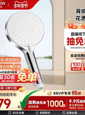 ARROW/箭牌【新品】手持背喷喷枪增压花洒头喷头莲蓬头浴室家用