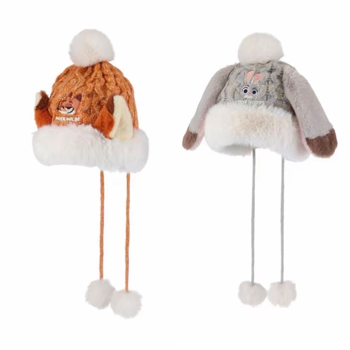 名创优品迪士尼疯狂动物城系列毛边针织帽保暖护耳可爱毛球毛绒帽,服饰配件/皮带/帽子/围巾,帽子,淘宝优惠券,粉丝福利购,淘宝优惠卷