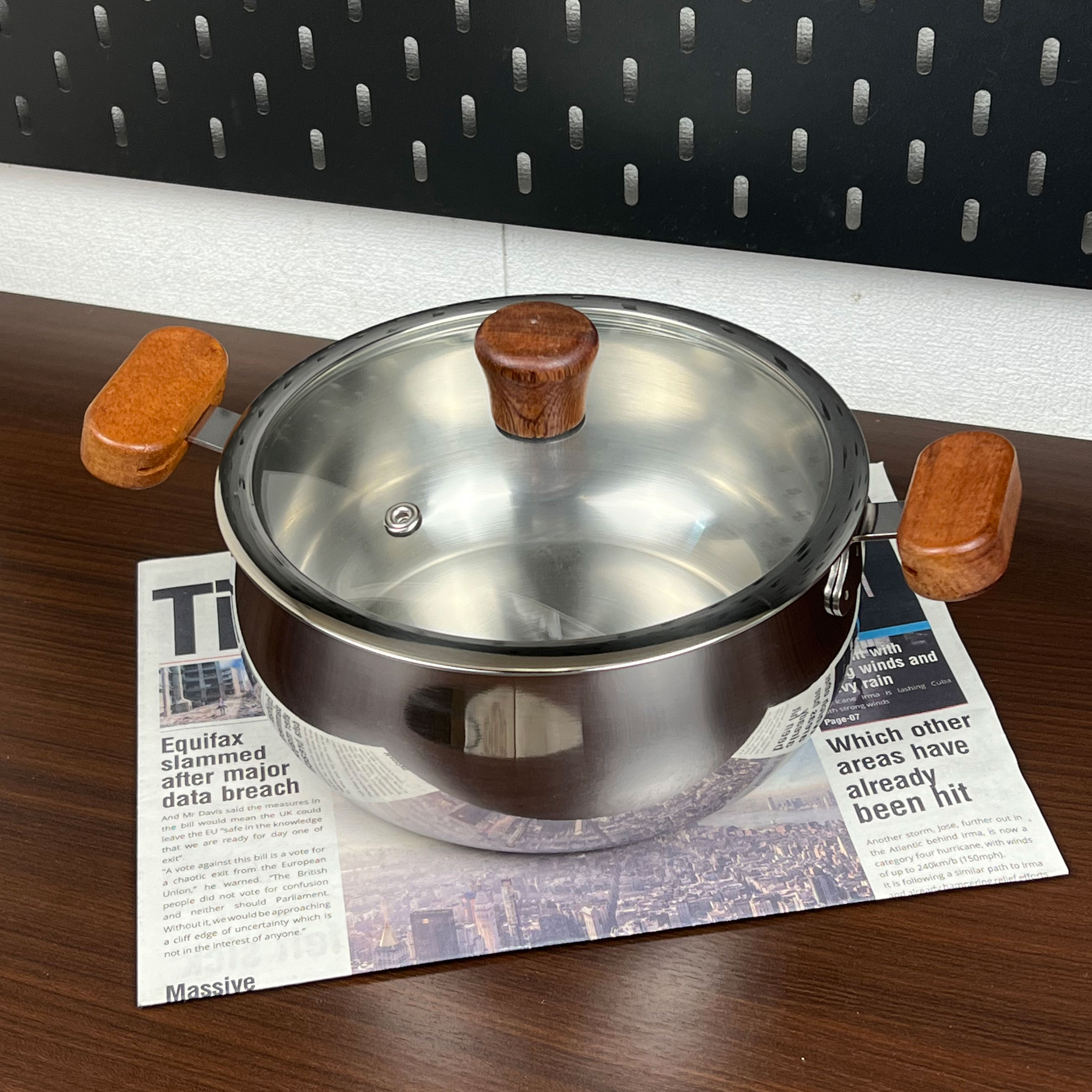 316不锈钢汤锅家用双耳加厚汤锅