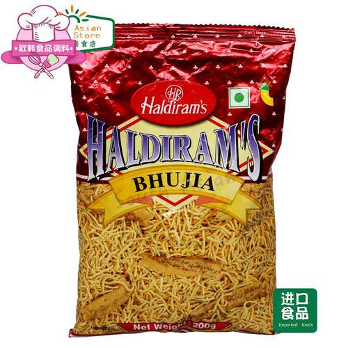 印度小吃零食 Haldirams bhujia snacks namkeen 200g