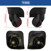 拉杆行李箱JL 001大轱辘002 大轮子滑滚轮DH A02万向轮华飞JL 016