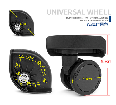 拉杆箱旅行箱T54 WHEEL HOUSING万向轮轱辘行李箱轮子滚轮滑轮301