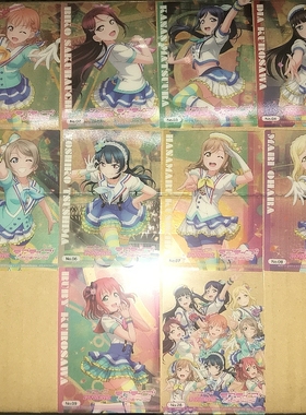 武士道塑料透明收集卡 BTCC LLSS Aqours 8周年纪念