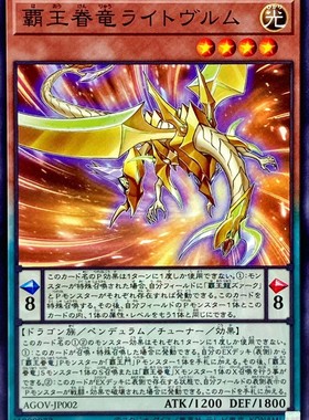 [苍之神话]游戏王 1202 AGOV 霸王眷龙 光辉亚龙 N 日文 日版