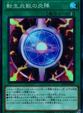 [苍之神话]游戏王 SD35/DP28 转生炎兽的炎阵 N/SR 日文/简中