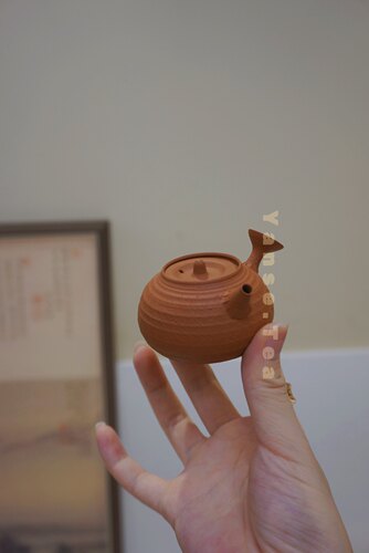 彦色美器 潮汕朱砂泥手拉壶mini壶 容量60cc