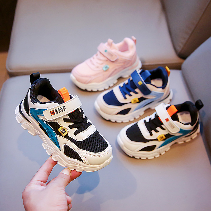 春秋新款透气网面网鞋儿童运动鞋