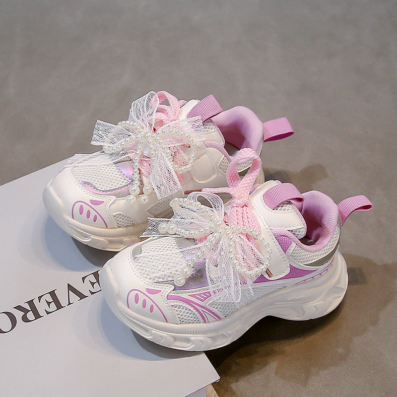 女童鞋子运动鞋春秋新款女孩公主风老爹鞋透气软底轻便儿童跑步鞋