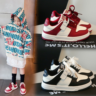 女童鞋子2025春秋款儿童运动鞋中大童时尚休闲鞋软底男童低帮板鞋