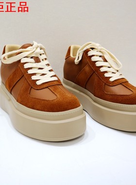 Tigrisso蝶愫2025秋蹀愫厚底增高长腿松糕休闲德训鞋女TA65576-51